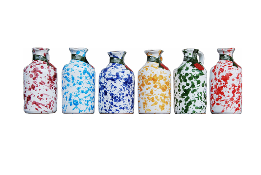 Olive Oil in "Fantasia" Ceramic - 8.8fl oz by Frantoio Galantino