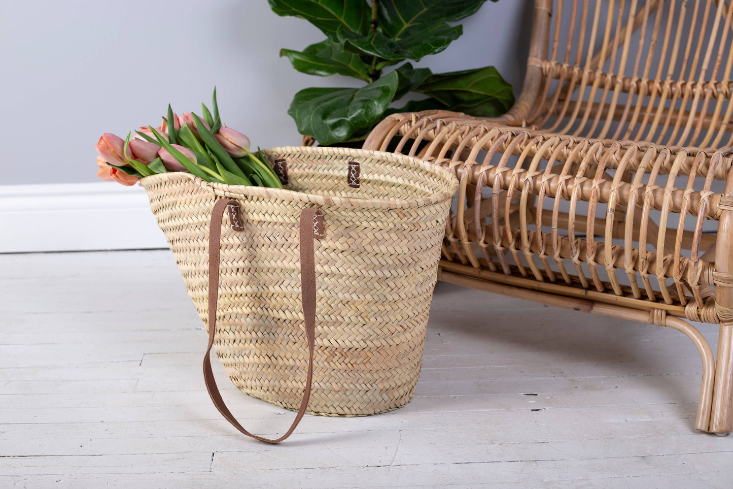 Straw Shoulder Market Bag