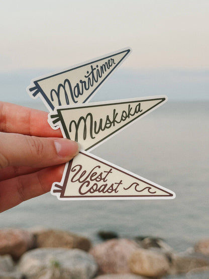 Maritimer Nautical Pennant Vinyl Sticker