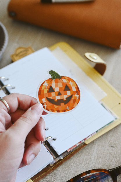 Disco Pumpkin Vinyl Sticker