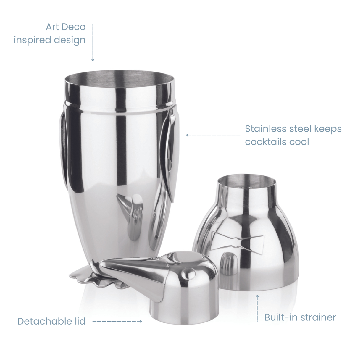 Penguin Cocktail Shaker - Stainless Steel