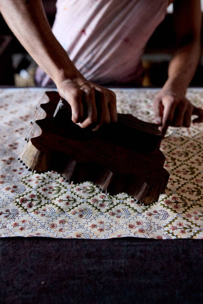 Floral Lattice Terracotta Wrapping Paper
