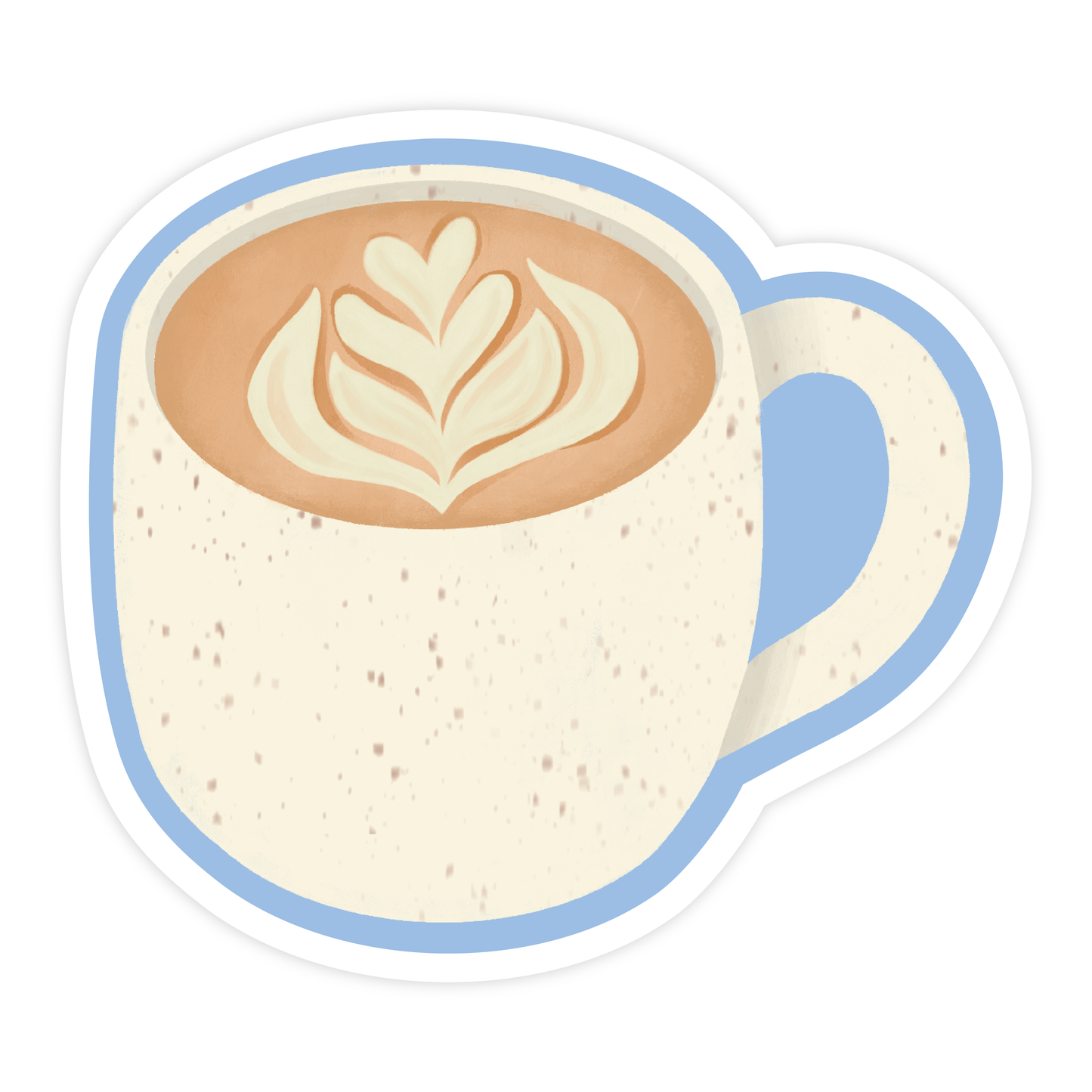 Latte Mug Vinyl Sticker