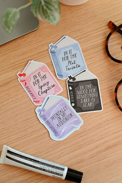 "In The Mood For Dark and Scary" Vinyl Sticker