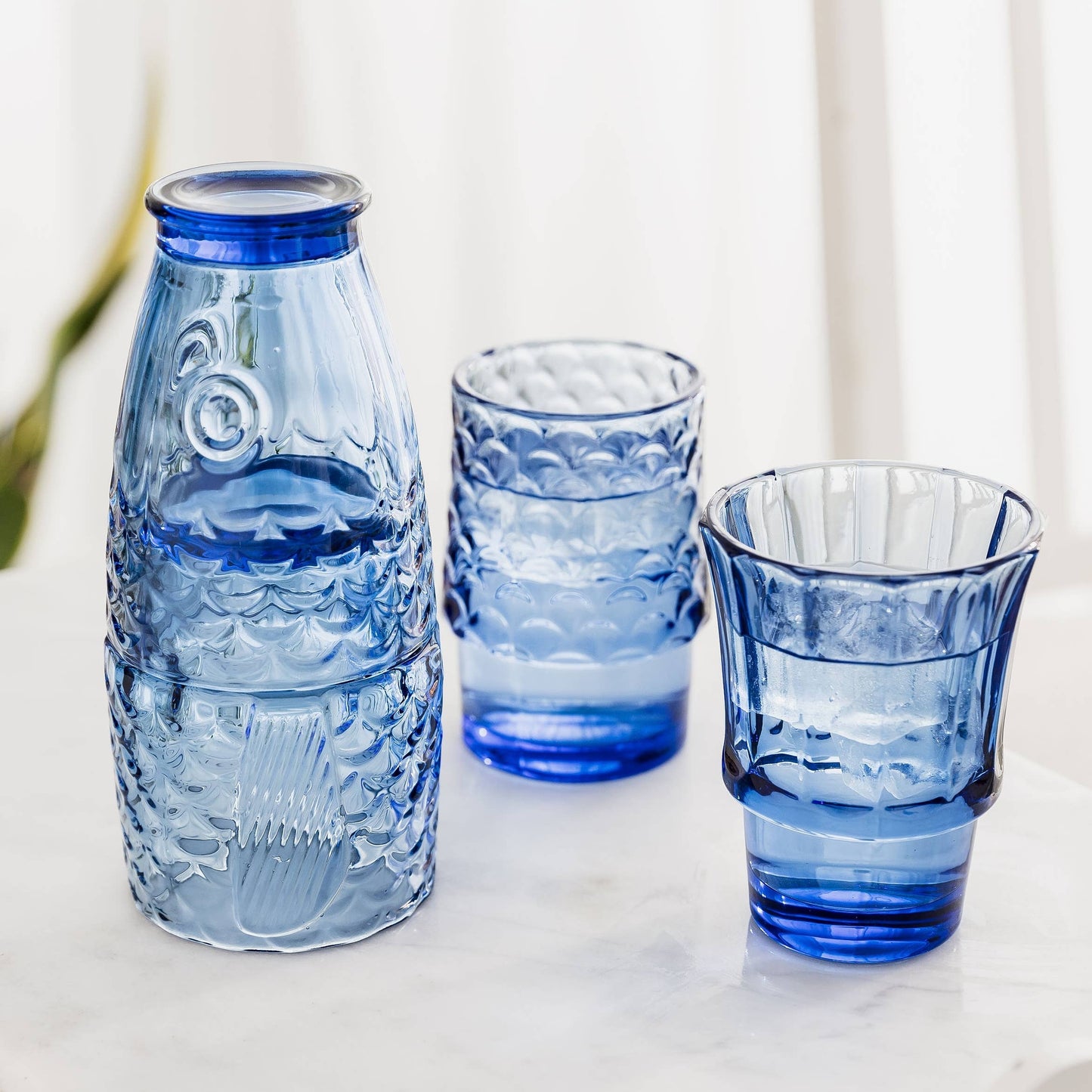 Fish Stacking Drinking Glass - Set of 4