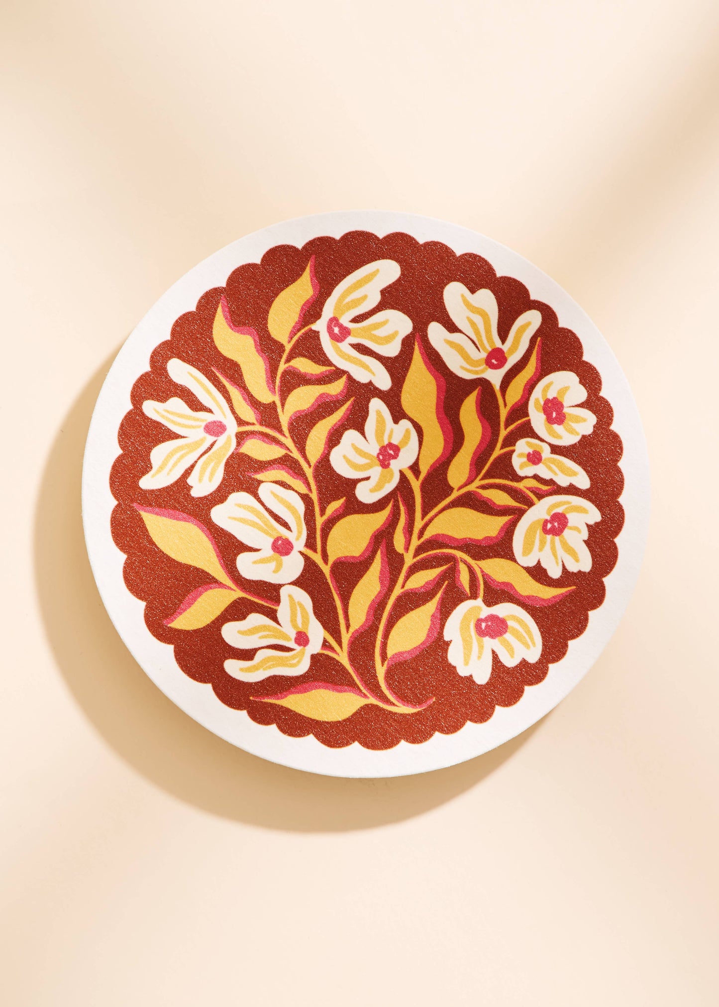 Pumpkin Spice Floral Coasters