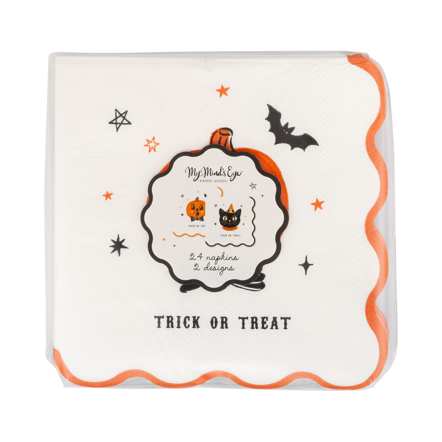 Vintage Halloween Characters Cocktail Napkin Set