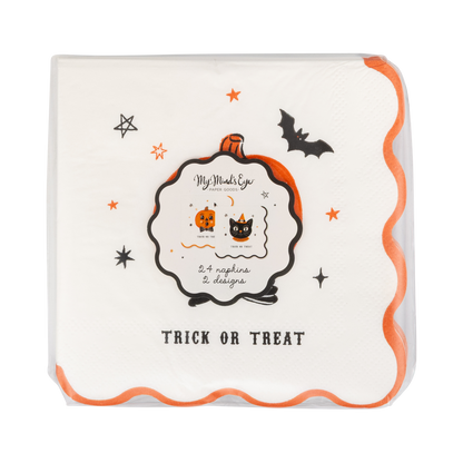 Vintage Halloween Characters Cocktail Napkin Set