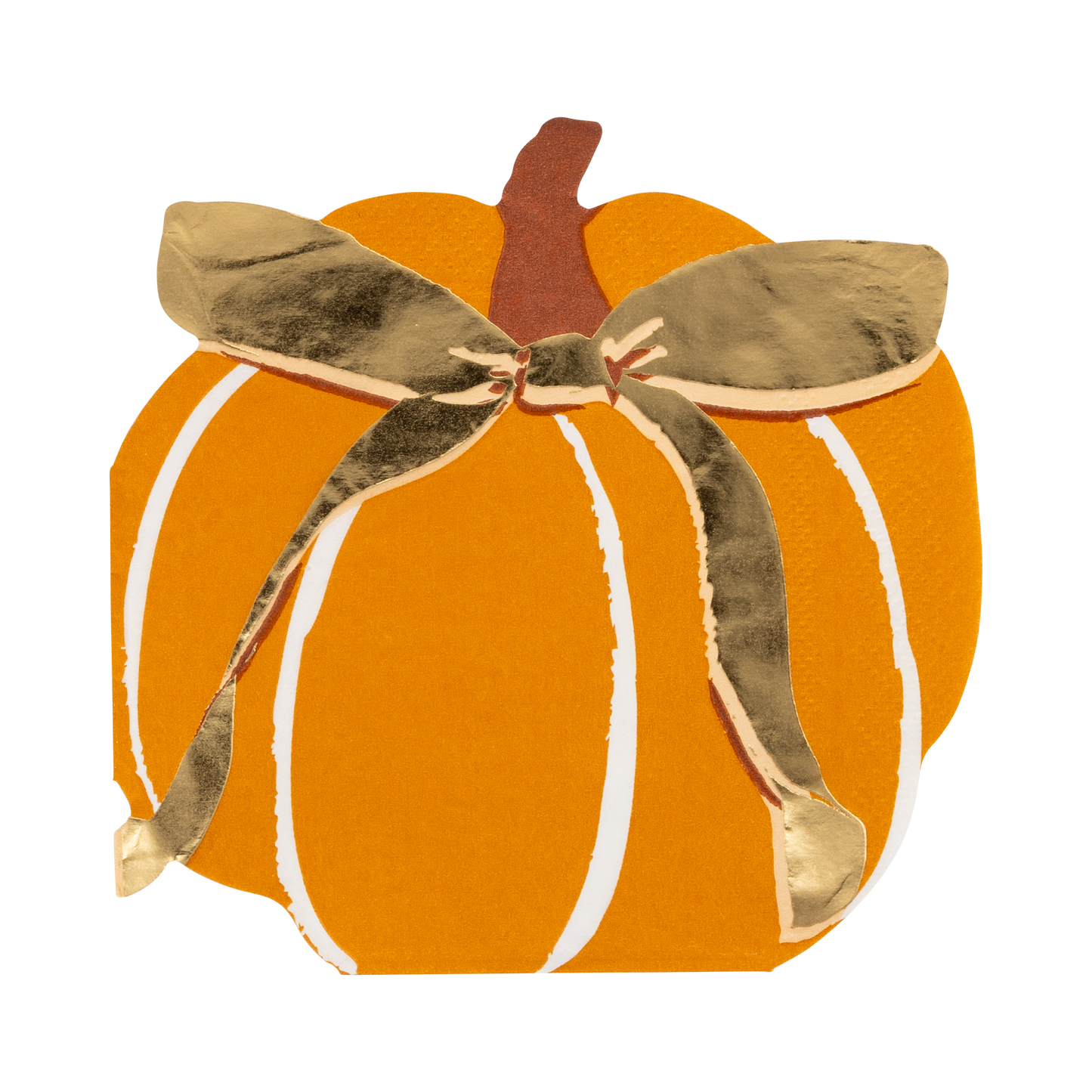 Harvest Pumpkin Shaped Paper Napkins
