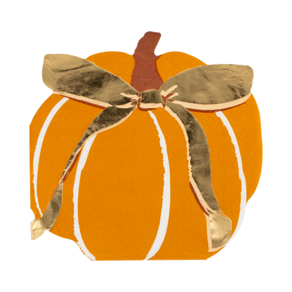 Harvest Pumpkin Shaped Paper Napkins