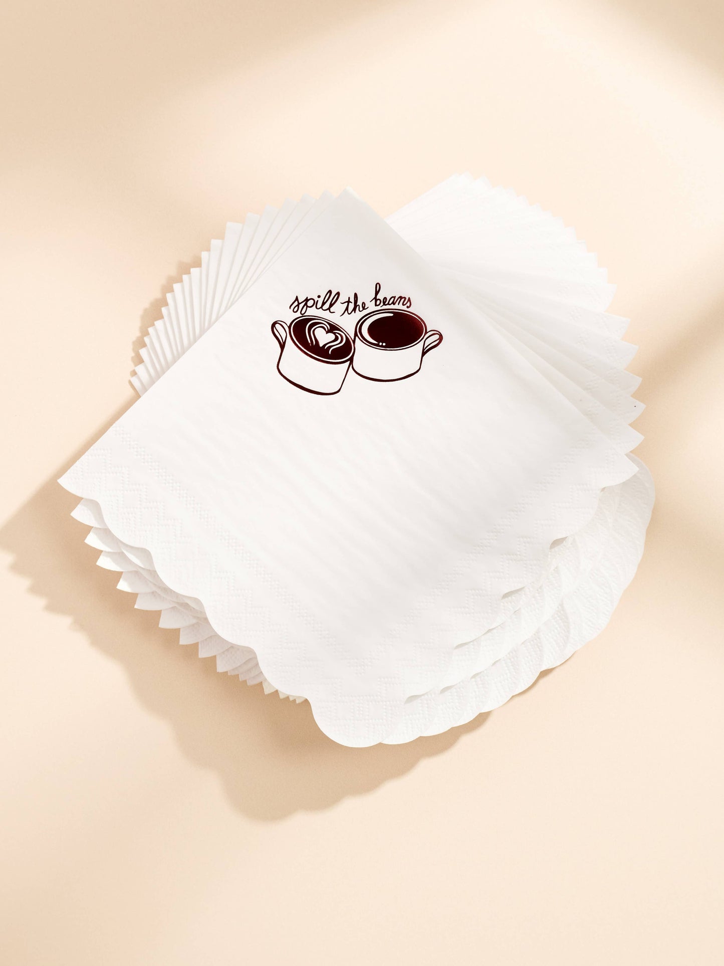 Spill The Beans Beverage Napkins