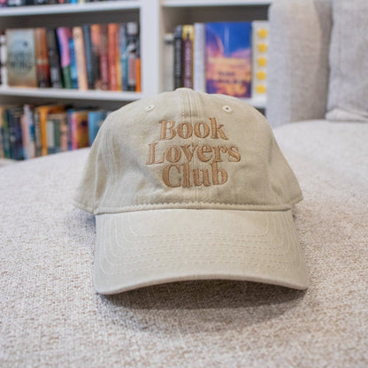 "Book Lovers Club" Embroidered Hat