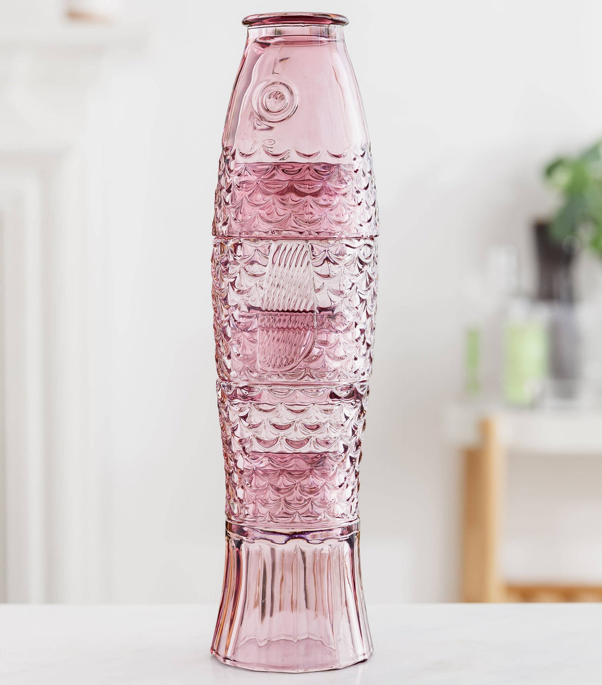 Fish Stacking Drinking Glass | Pink