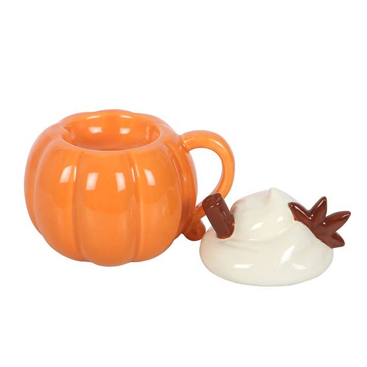 Pumpkin Cream Lidded Autumn Oil Burner and Wax Warmer