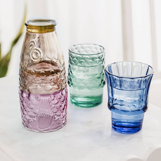Fish Stacking Drinking Glass | Rainbow