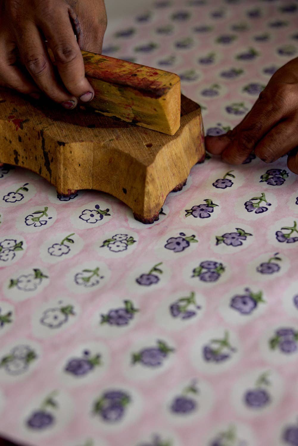 Scallop Tiles Violet Meringue - Wrapping Paper