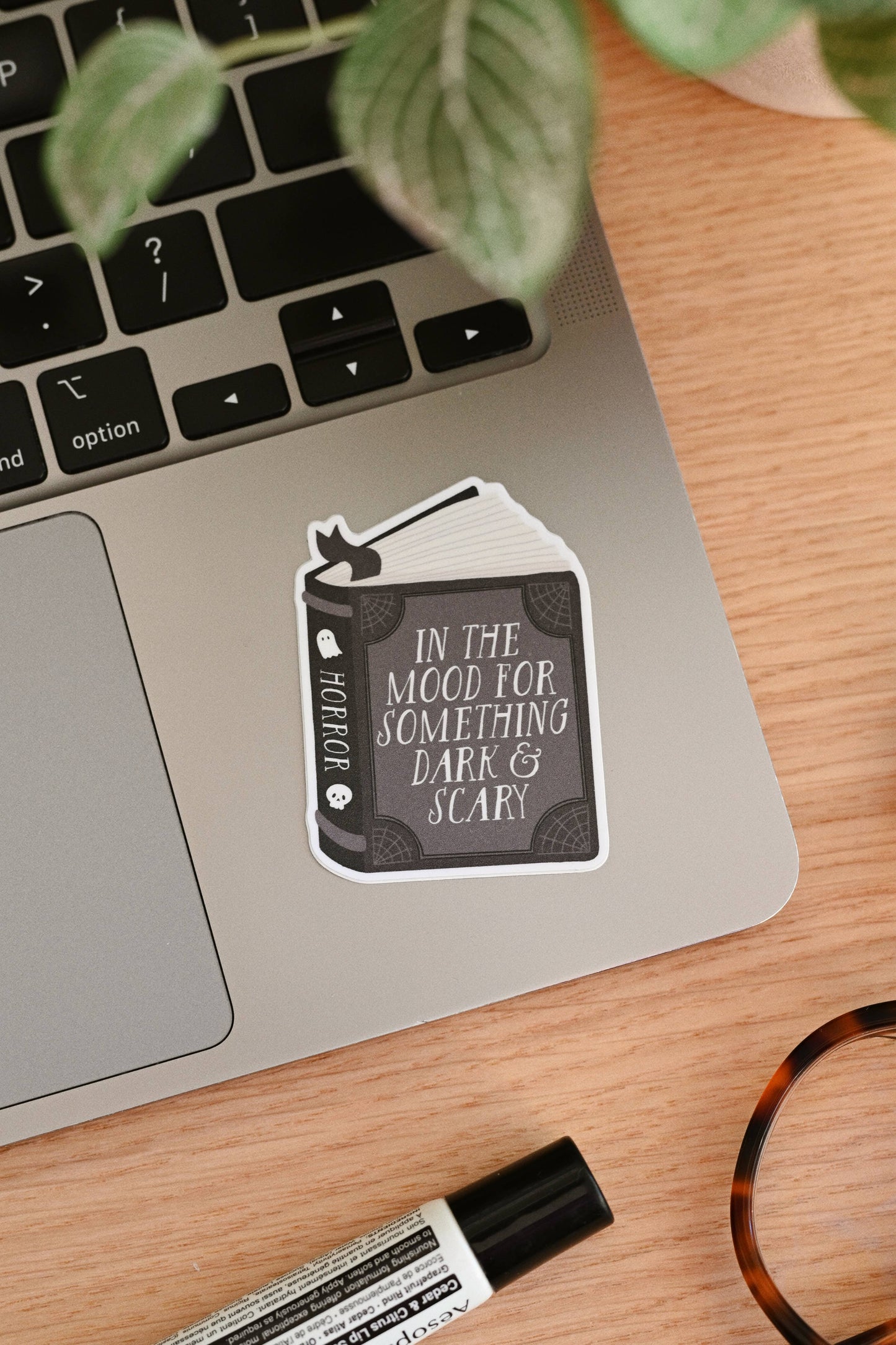 "In The Mood For Dark and Scary" Vinyl Sticker