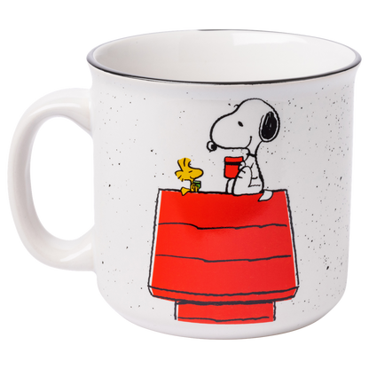 Peanuts Snoopy & Woodstock 20oz Camp Mug