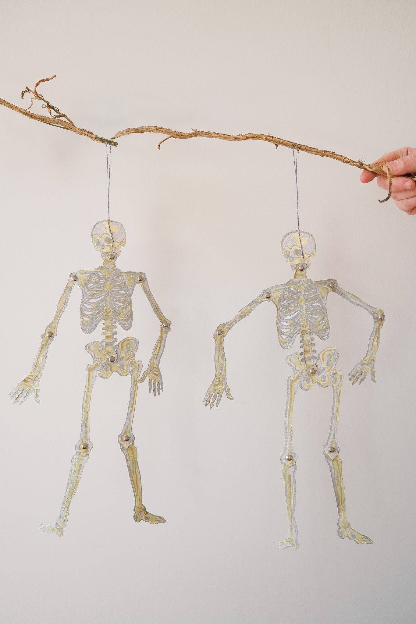 Dancing Skeletons Paper Ornaments