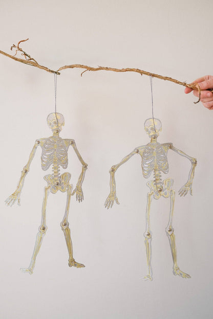 Dancing Skeletons Paper Ornaments
