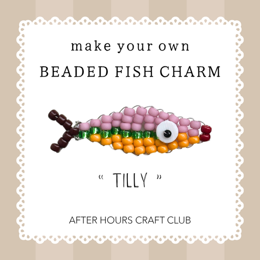 Beaded Fish Charm Craft Kit. by After Hours Club