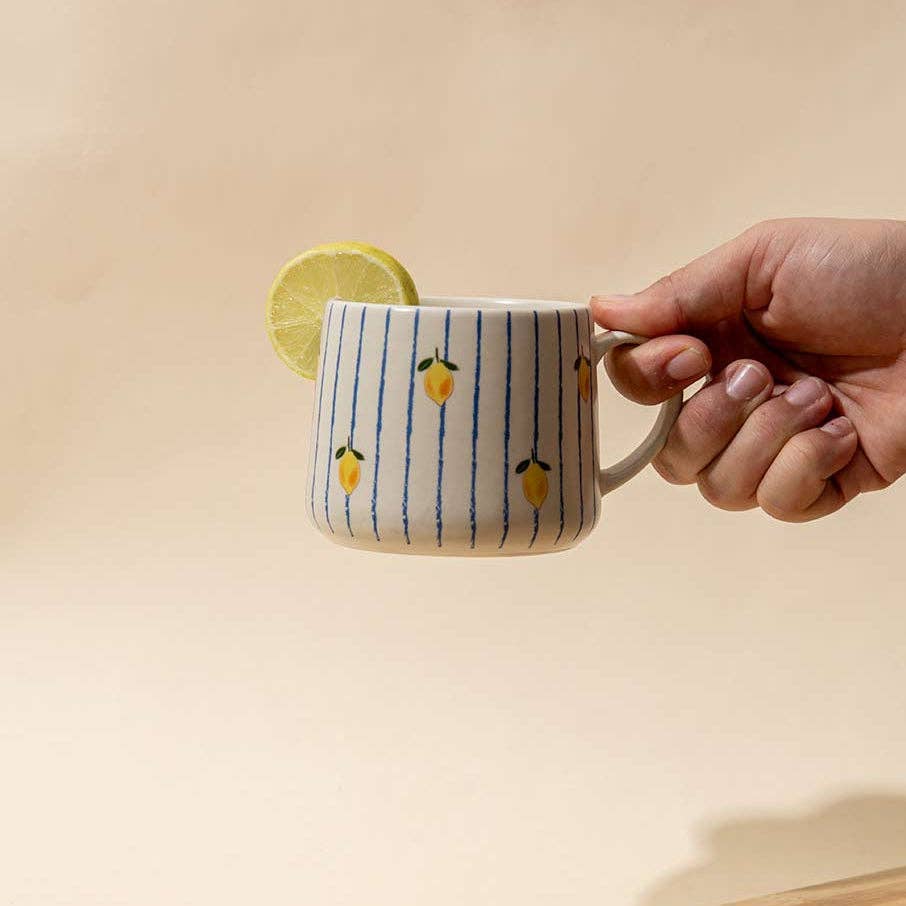 Lemon Stripe Mug