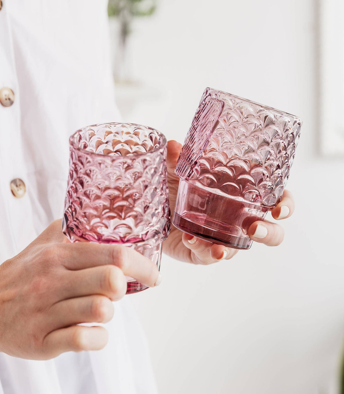 Fish Stacking Drinking Glass | Pink
