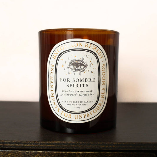 "For Sombre Spirits" 8oz Soy Wax Candle