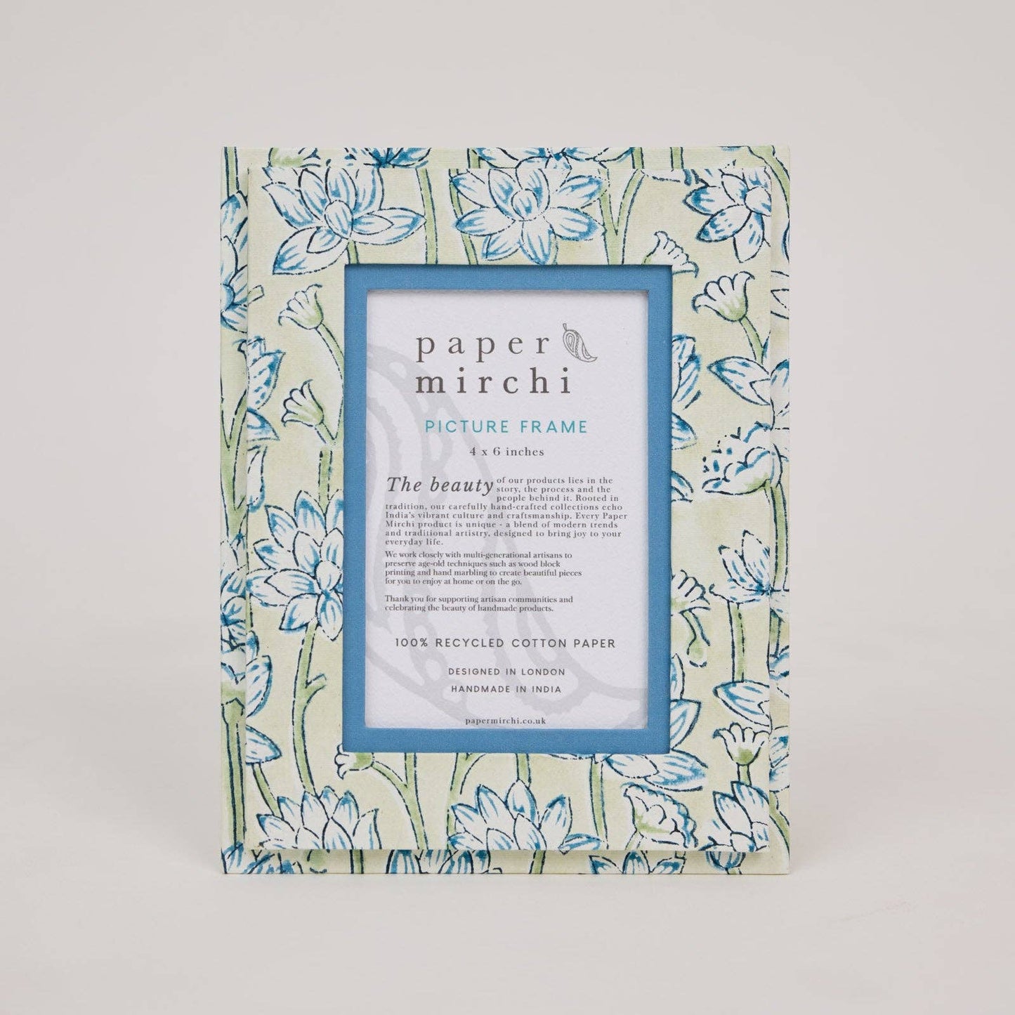 Lotus Indigo Picture Frame
