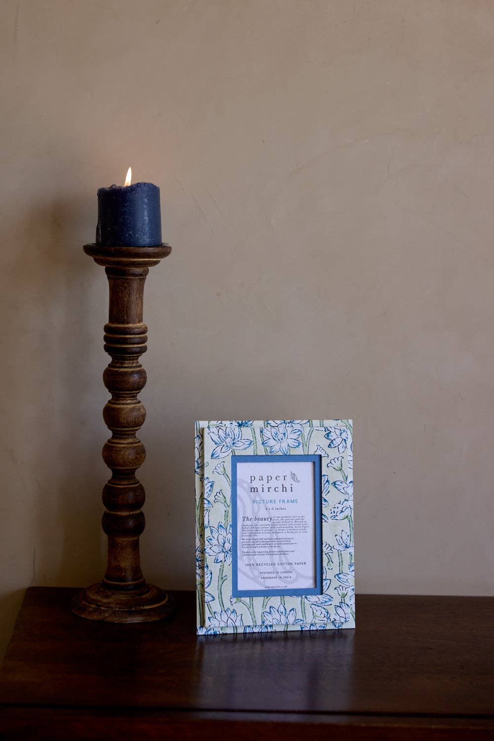Lotus Indigo Picture Frame