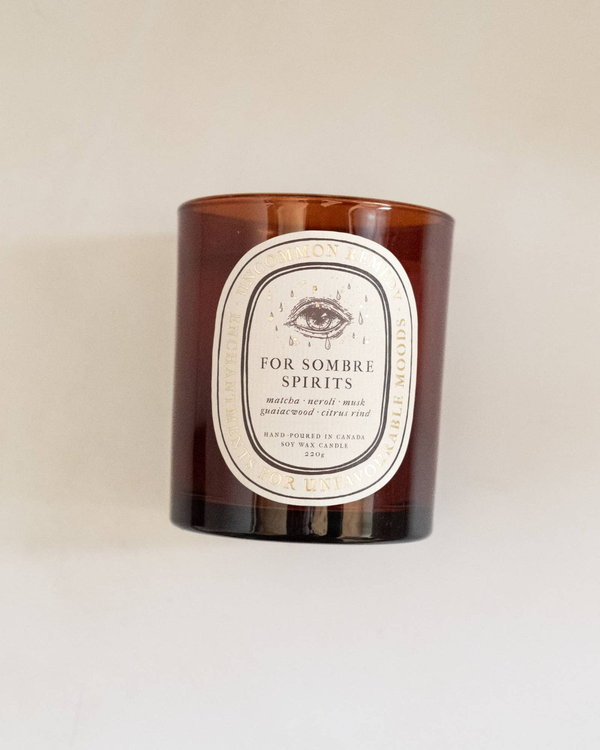 "For Sombre Spirits" 8oz Soy Wax Candle