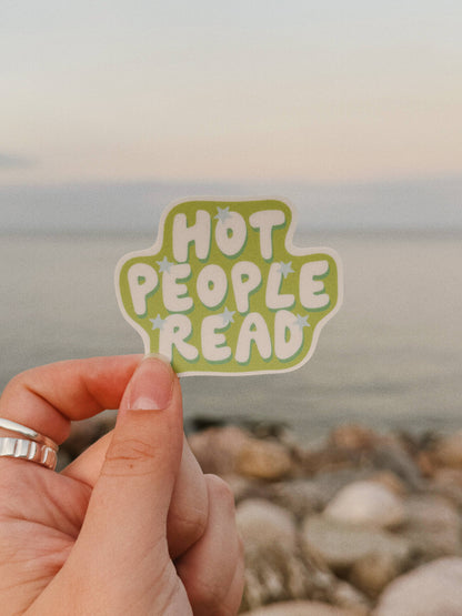 Hot People Read Vinyl Sticker