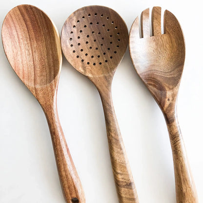 Natural Acacia Wood Kitchen Utensils