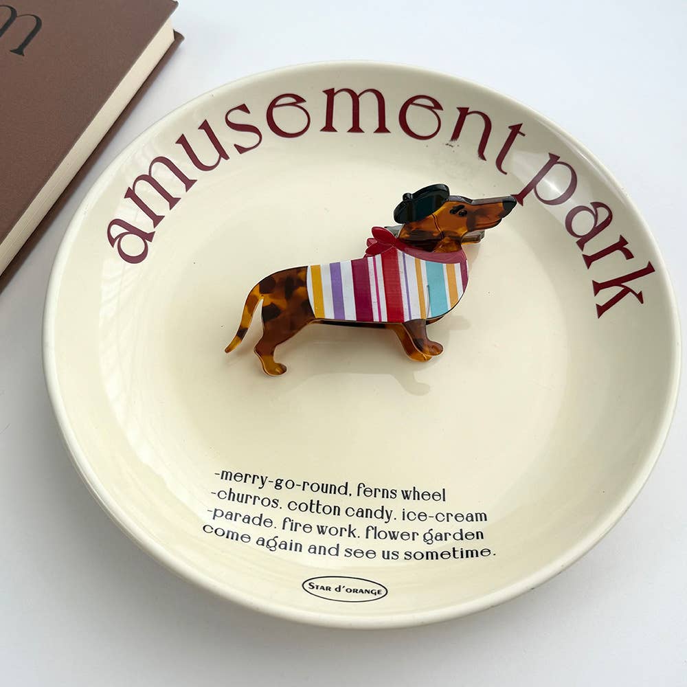 Dachshund Hair Claw Clip