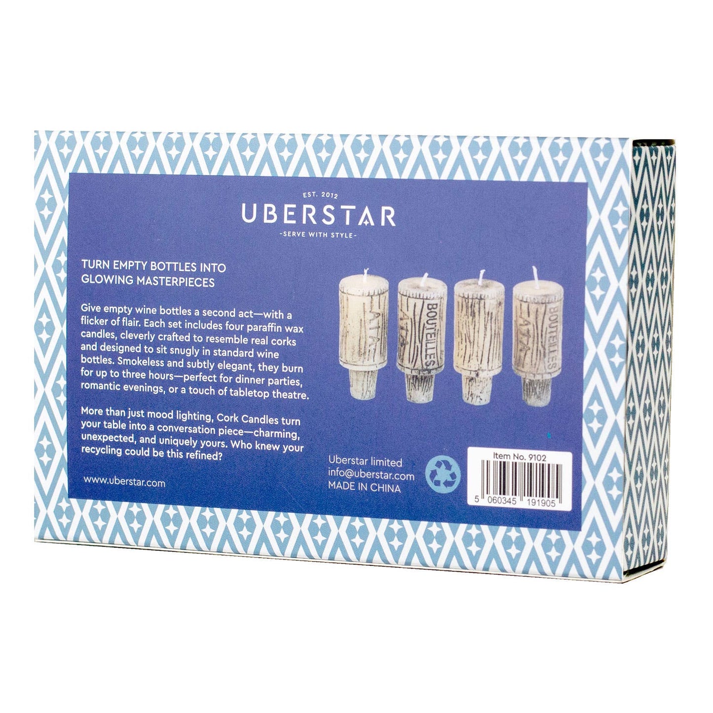 Wine Cork Candles (Set of 4)
