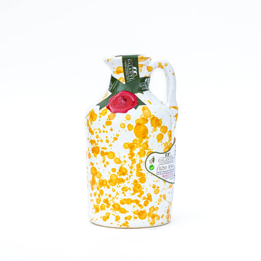 Olive Oil in "Fantasia" Ceramic - 8.8fl oz by Frantoio Galantino