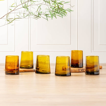 Moroccan Cone Glassware - Amber