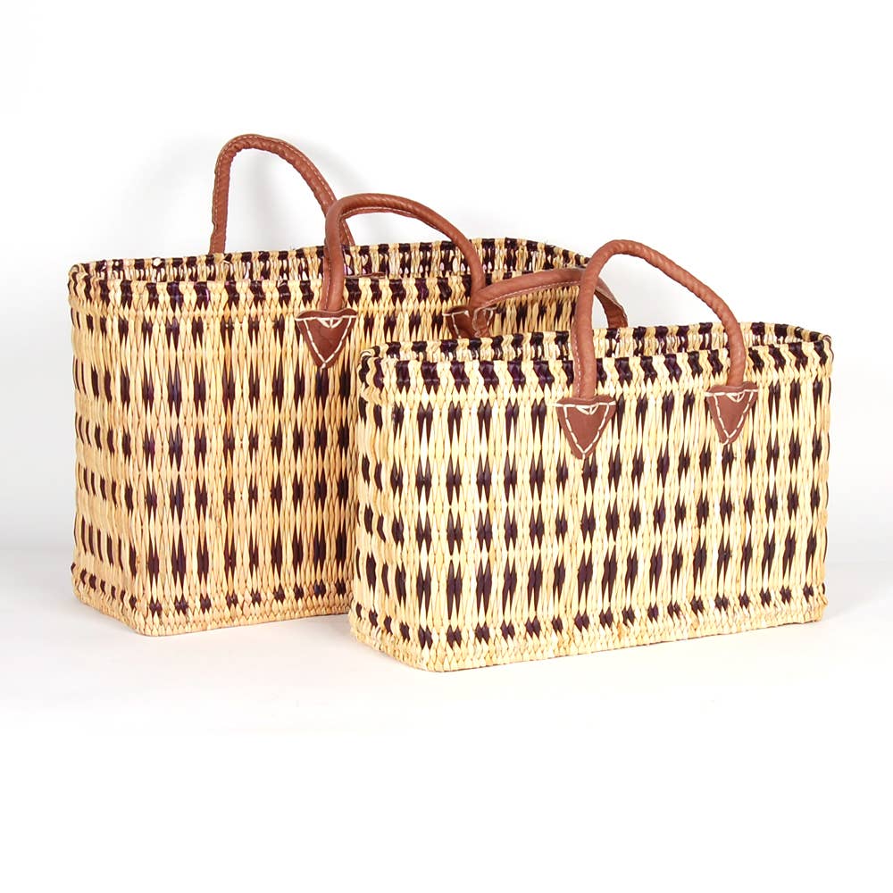 Blue Weave Pattern Bags