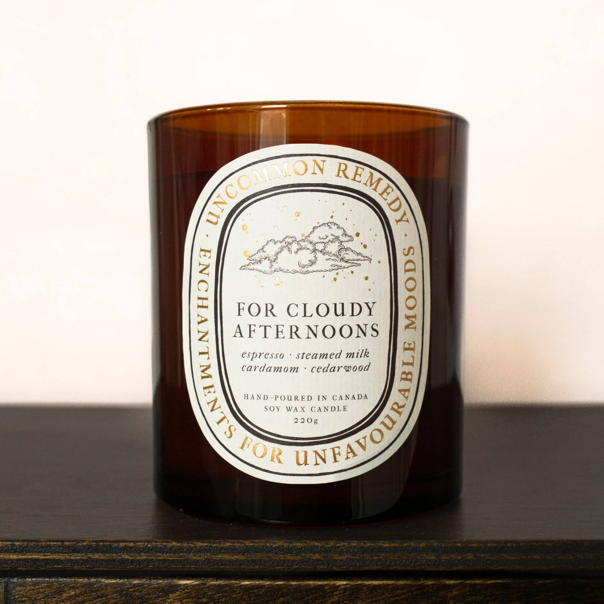 "For Cloudy Afternoons" 8oz Soy Wax Candle