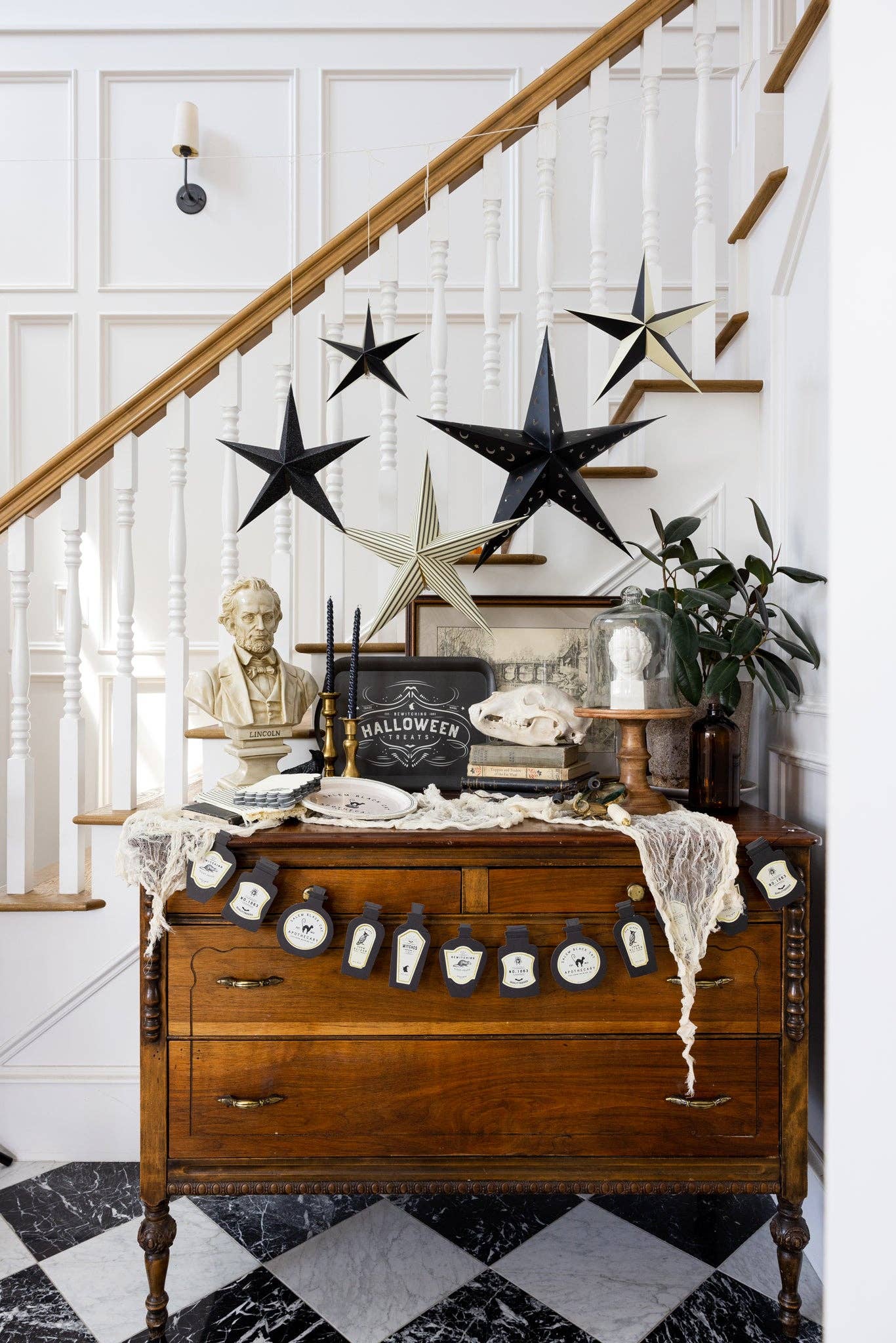 Salem Apothecary Potion Bottles Banner