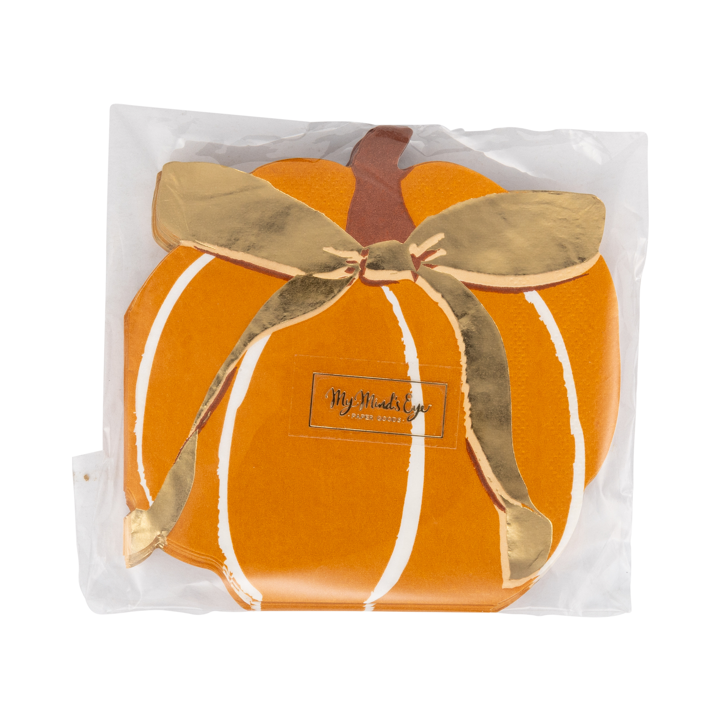 Harvest Pumpkin Shaped Paper Napkins
