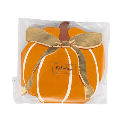 Harvest Pumpkin Shaped Paper Napkins