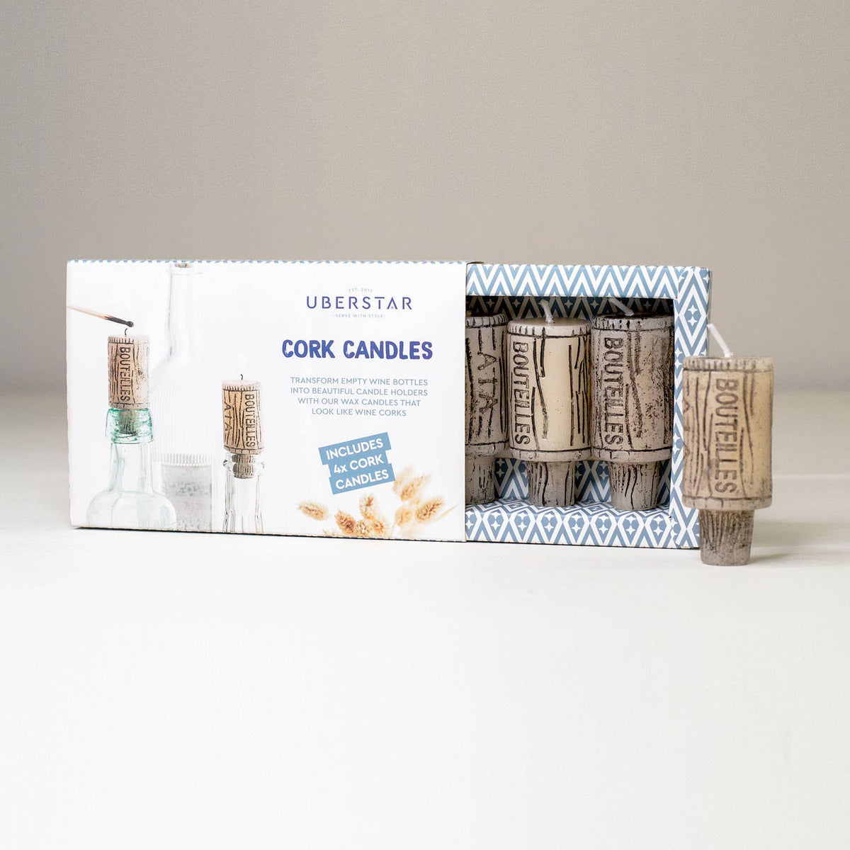 Wine Cork Candles (Set of 4)
