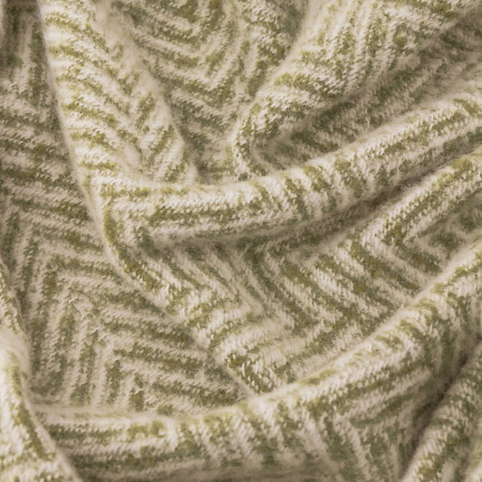 Furn Olive Tweedie Brushed Herringbone 130X180cm Throw