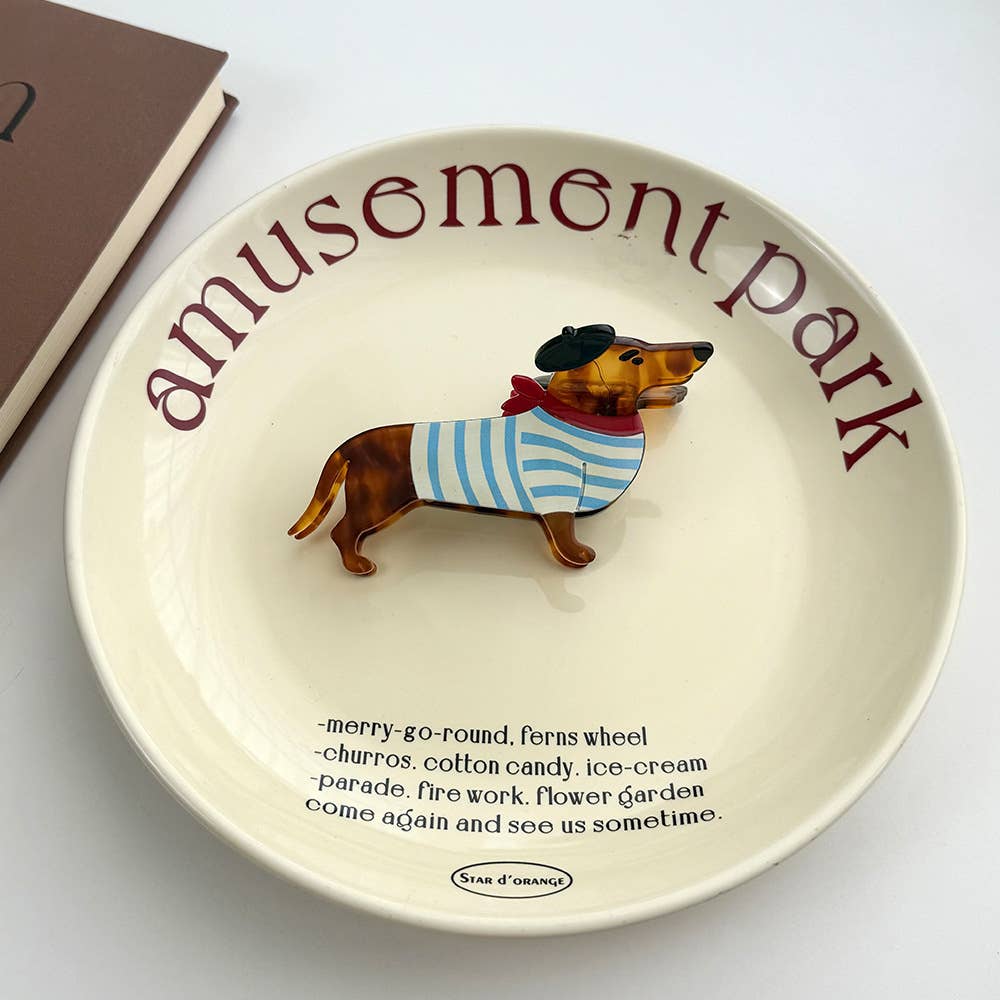 Dachshund Hair Claw Clip