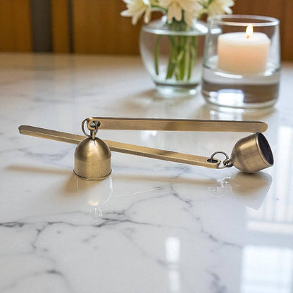 Antique Brass Bell Snuffer