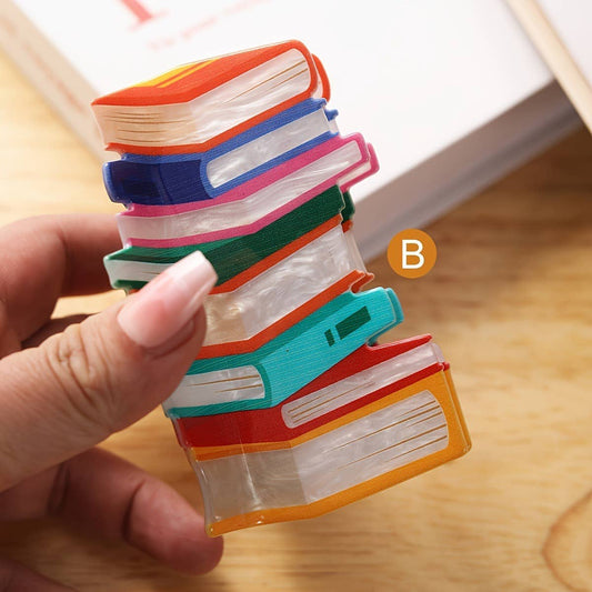 Bookish Hair Claw Clip