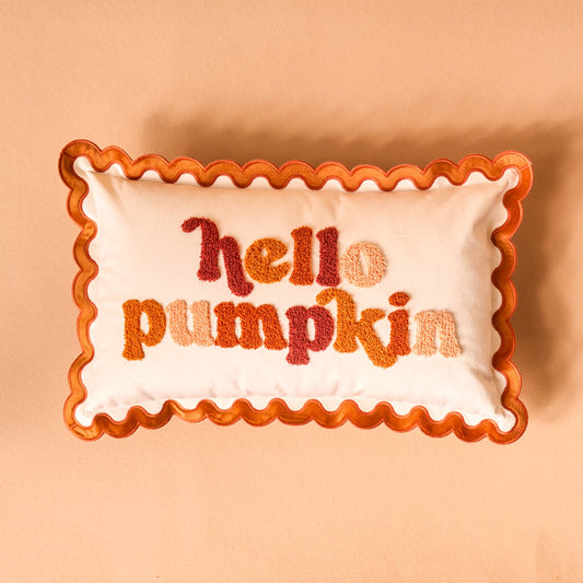 Hello Pumpkin Throw Pillow Cover