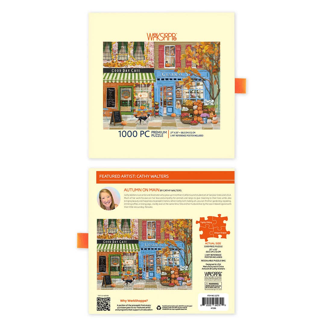 Autumn On Main 1000 Piece Fall Puzzle