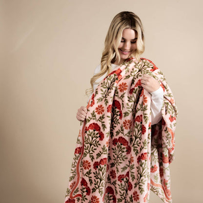 Snuggle Up Plush Blanket–Everbloom Dusty Rose